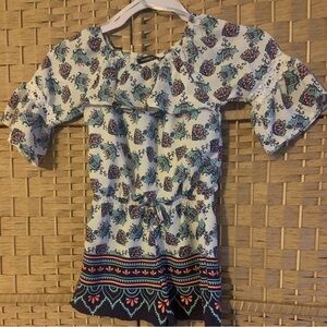 Takara Kids Dressy Floral Romper